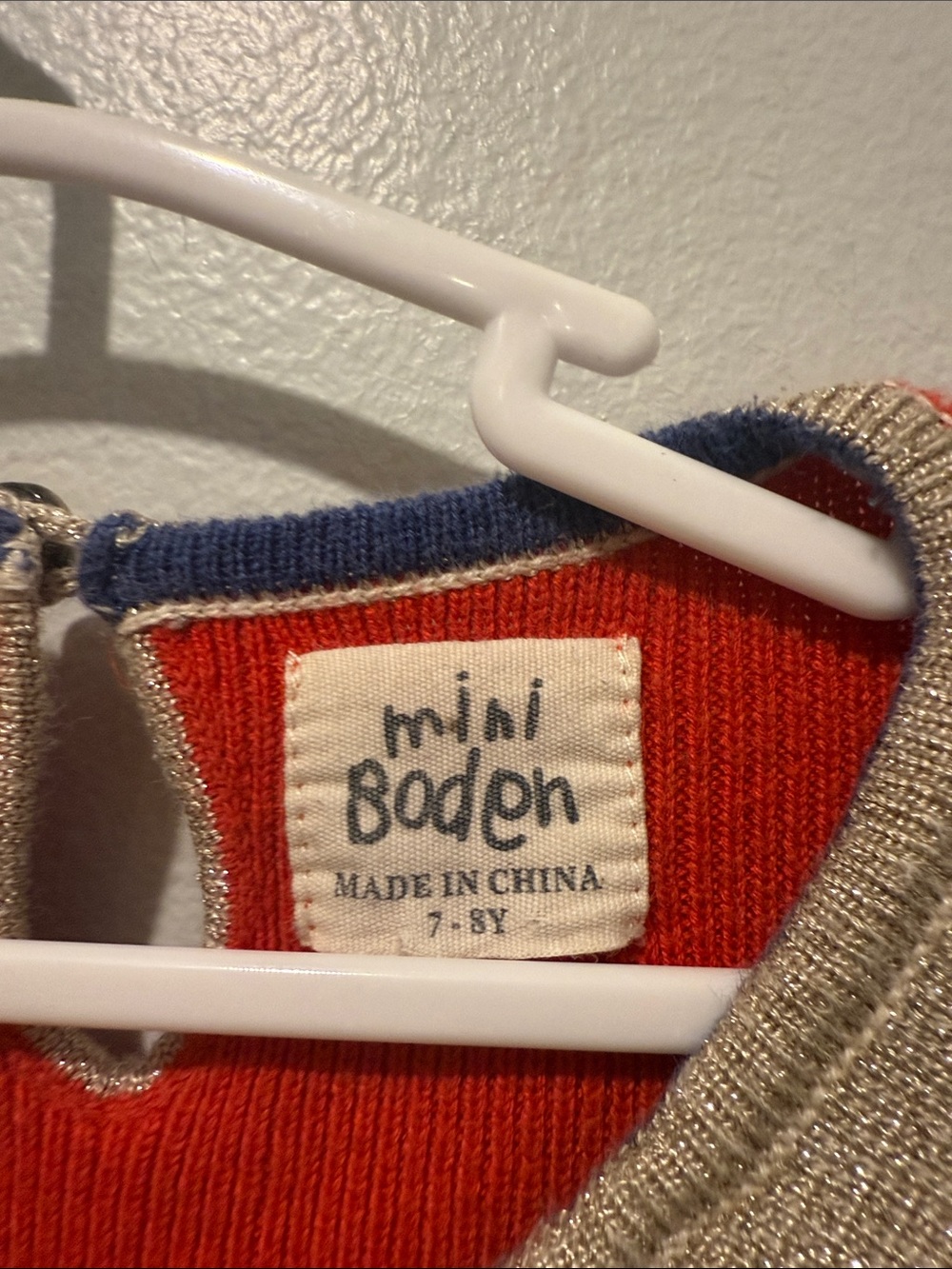 Mini Boden 7 - 8 Years Nutcracker Soldier Red Gold Striped Knit Dress Christmas - Picture 4 of 11